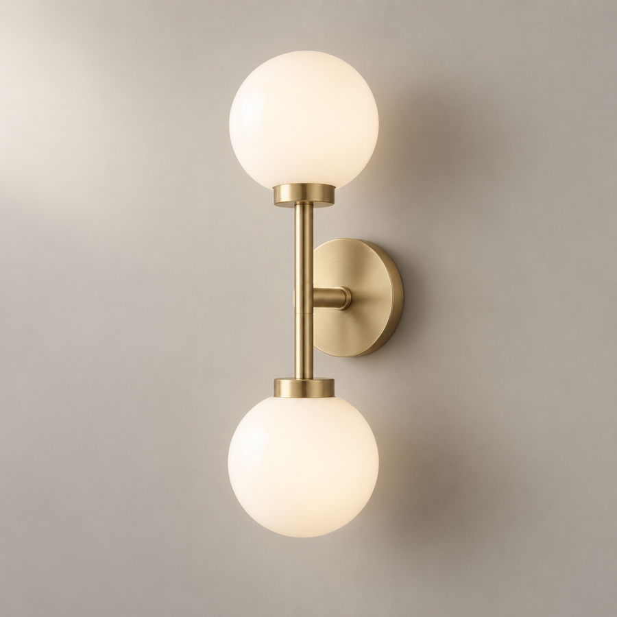 Niva Twin Globe Wall Sconce