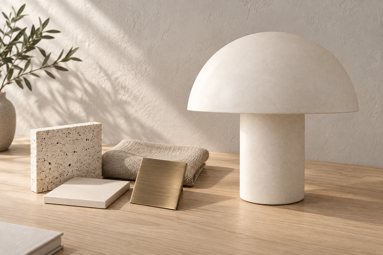 Havvero study of ceramic, stone, linen, and metal